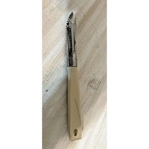 Two Ecko Potato Peelers and Slotted Stainless Steel Spoon